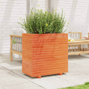 vidaXL Garden Planter Wax Brown 70x40x72 cm Solid Wood Pine