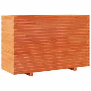 vidaXL Garden Planter Wax Brown 110x40x72 cm Solid Wood Pine