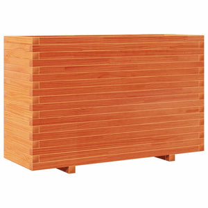 vidaXL Garden Planter Wax Brown 110x40x72 cm Solid Wood Pine