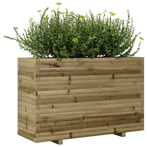 vidaXL Garden Planter 110x40x72 cm Impregnated Wood Pine