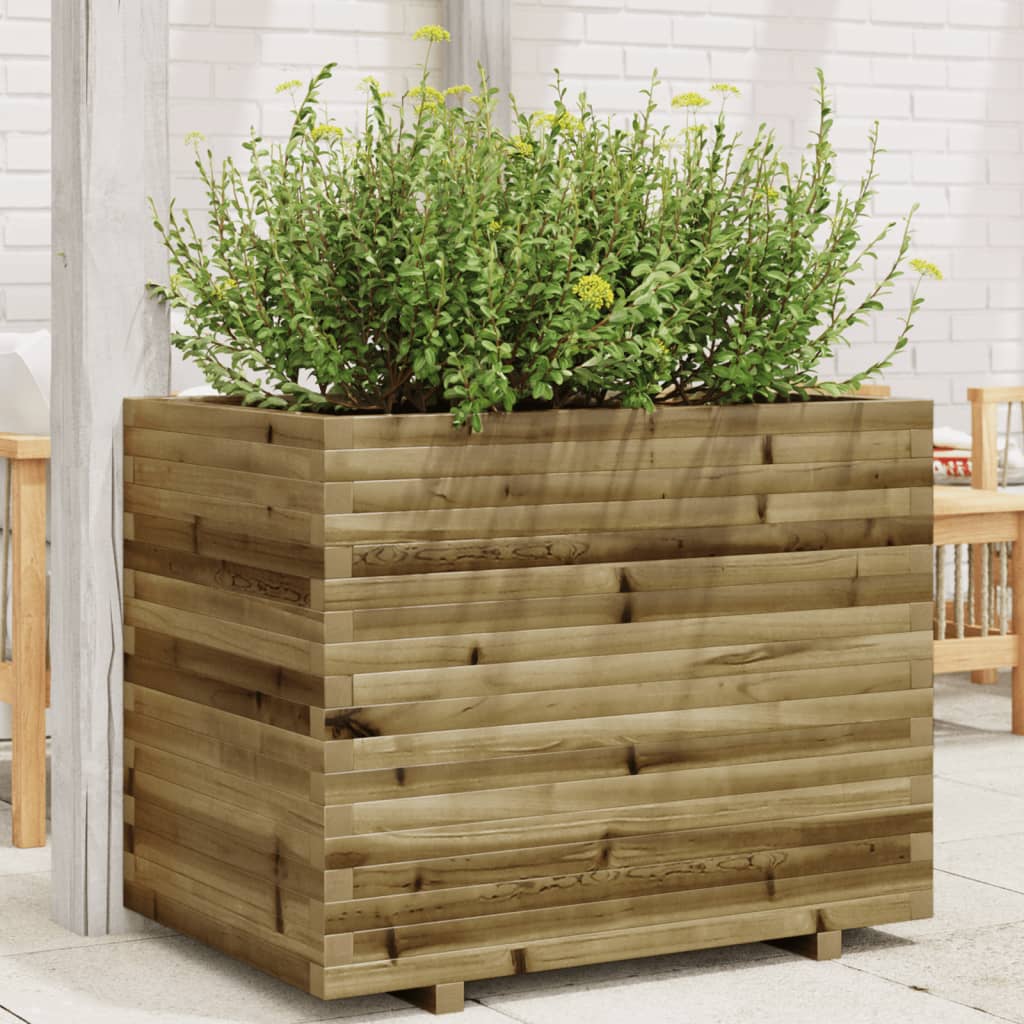 vidaXL Garden Planter 90x60x72 cm Impregnated Wood Pine