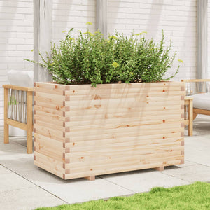 vidaXL Garden Planter 110x60x72 cm Solid Wood Pine