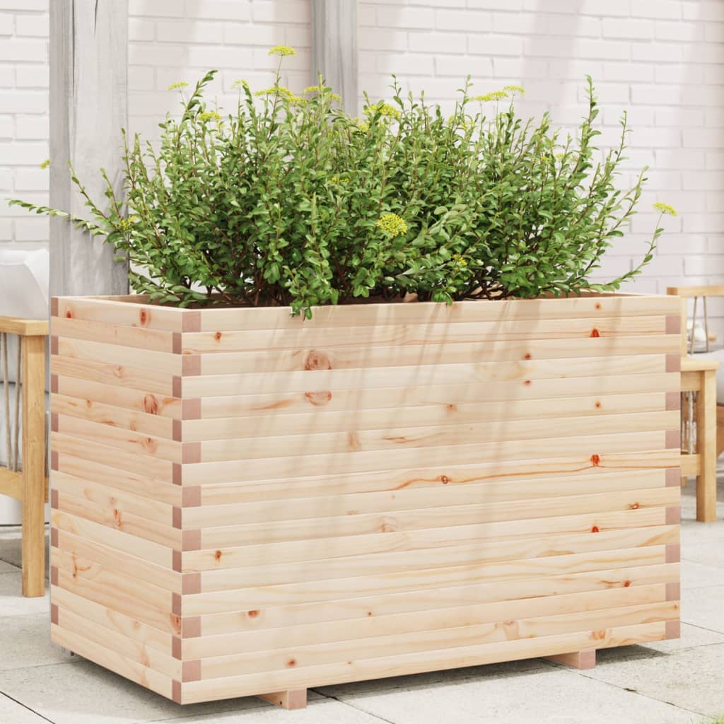 vidaXL Garden Planter 110x60x72 cm Solid Wood Pine