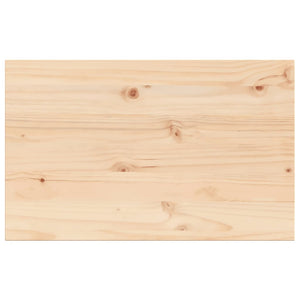 vidaXL Table Top 80x50x1.7 cm Rectangular Solid Wood Pine