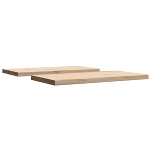 vidaXL Table Tops 2 pcs 60x30x2.5 cm Rectangular Solid Wood Pine