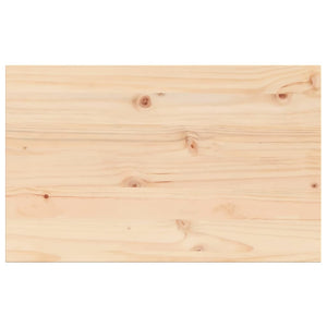 vidaXL Table Top 80x50x2.5 cm Rectangular Solid Wood Pine