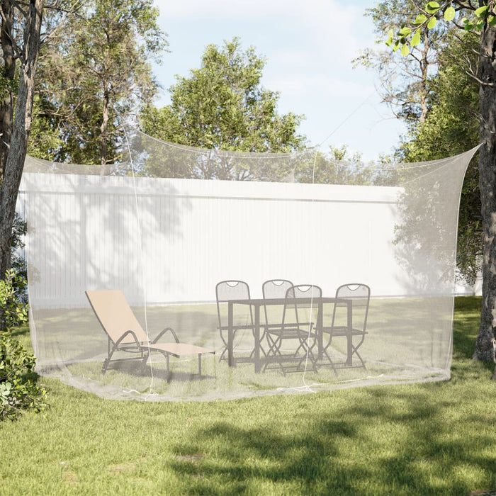 vidaXL Mosquito Net for Indoor Outdoor 156 Mesh White 300x300x250 cm