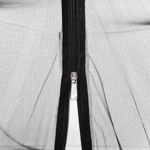 vidaXL Mosquito Net for Umbrella 220 Mesh Black Φ300x230 cm