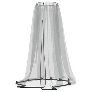 vidaXL Mosquito Net for Umbrella 220 Mesh Black Φ330x250 cm