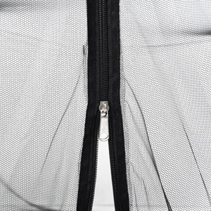 vidaXL Mosquito Net for Umbrella 220 Mesh Black Φ330x250 cm