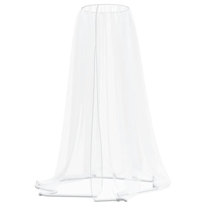 vidaXL Mosquito Net for Umbrella 220 Mesh White Φ300x230 cm