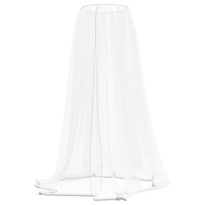 vidaXL Mosquito Net for Umbrella 220 Mesh White Φ330x250 cm