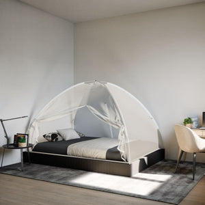 vidaXL Mosquito Net Mongolia with Doors 220 Mesh White 200x150x140 cm