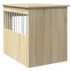 vidaXL Dog Crate Furniture Sonoma Oak 55x75x65 cm Engineered Wood