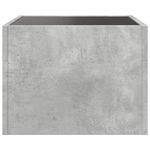 vidaXL Coffee Table with Infinity LED Concrete Grey 40x40x30 cm