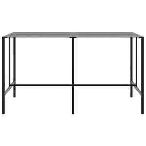 vidaXL 11 Piece Garden Bar Set Black Powder-coated Steel