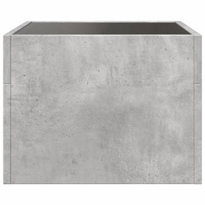 vidaXL Bedside Table with Infinity LED Concrete Grey 40x40x30 cm