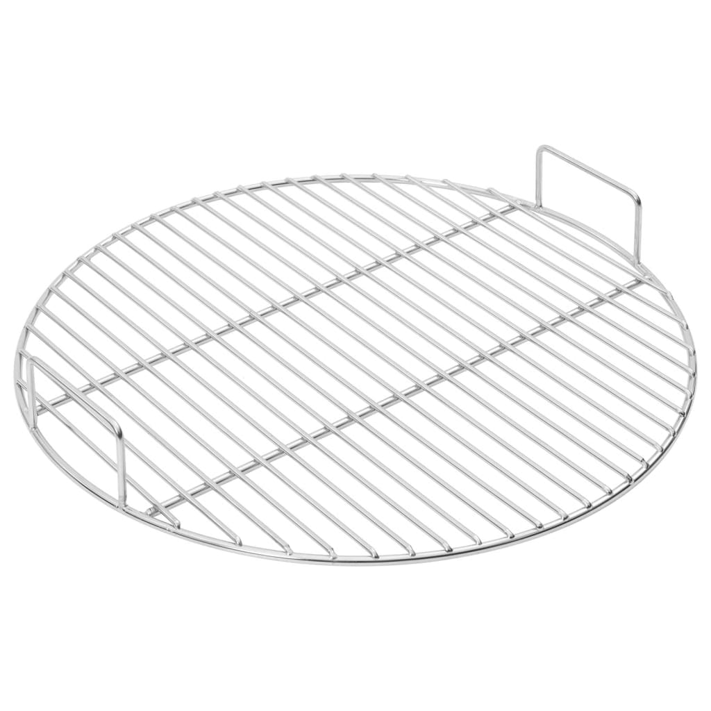 vidaXL BBQ Grill Grate with Handles Round Ø44.5 cm 304 Stainless Steel