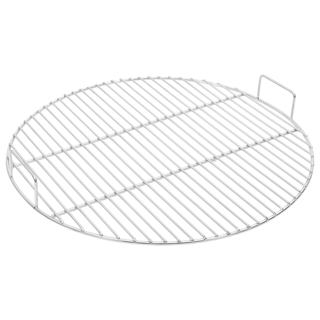 vidaXL BBQ Grill Grate with Handles Round Ø54 cm 304 Stainless Steel