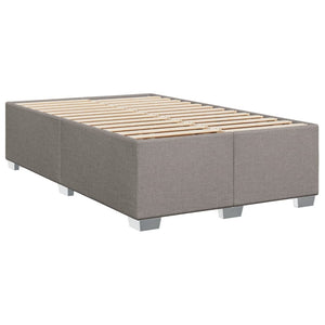 vidaXL Box Spring Bed with Mattress Taupe 120x190 cm Fabric