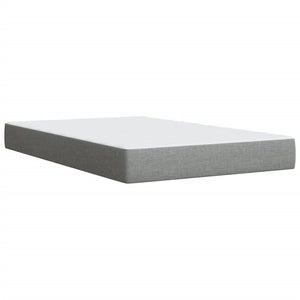 vidaXL Box Spring Bed with Mattress Light Grey 120x190 cm Fabric