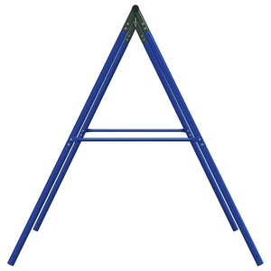 vidaXL Swing Frame for Outdoor with 2 Hanging Hooks Blue Steel