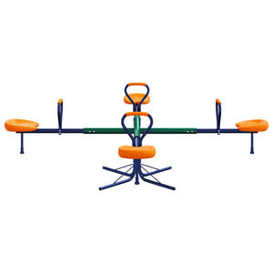 vidaXL Seesaw 4-Seater 360-Degree Rotation Steel