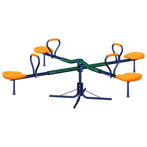 vidaXL Seesaw 4-Seater 360-Degree Rotation Steel