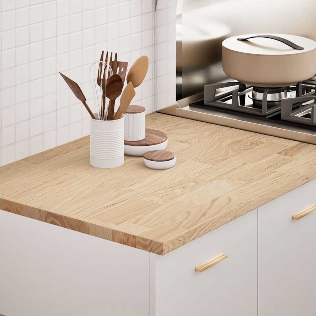 vidaXL Kitchen Worktop 80x63.5x2.7 cm Solid Wood Oak Rectangular