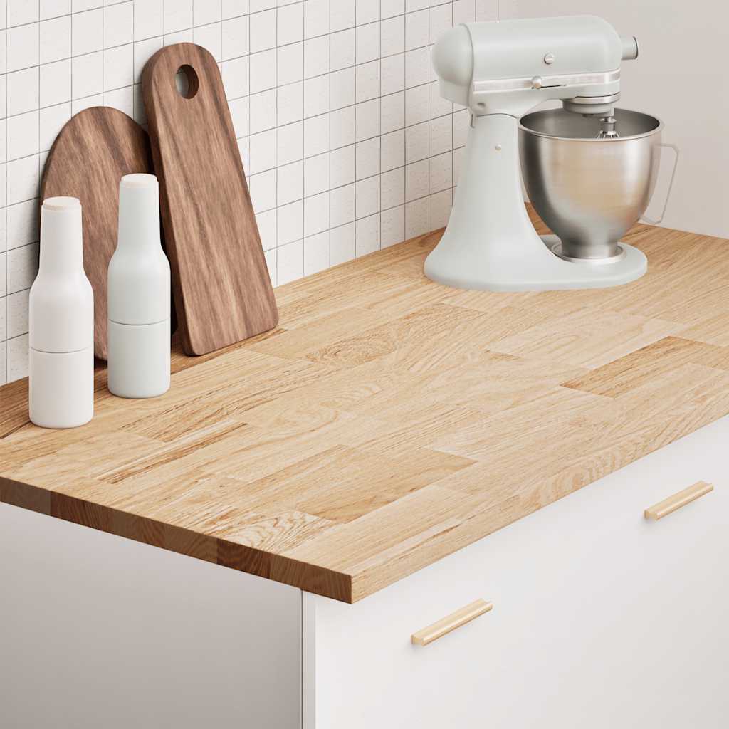 vidaXL Kitchen Worktop 120x63.5x2.7 cm Solid Wood Oak Rectangular