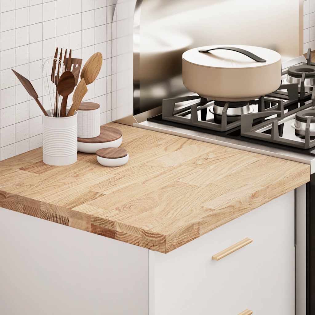 vidaXL Kitchen Worktop 60x63.5x4 cm Solid Wood Oak Rectangular