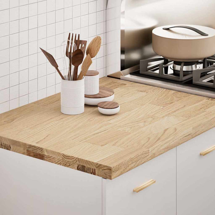 vidaXL Kitchen Worktop 80x63.5x4 cm Solid Wood Oak Rectangular