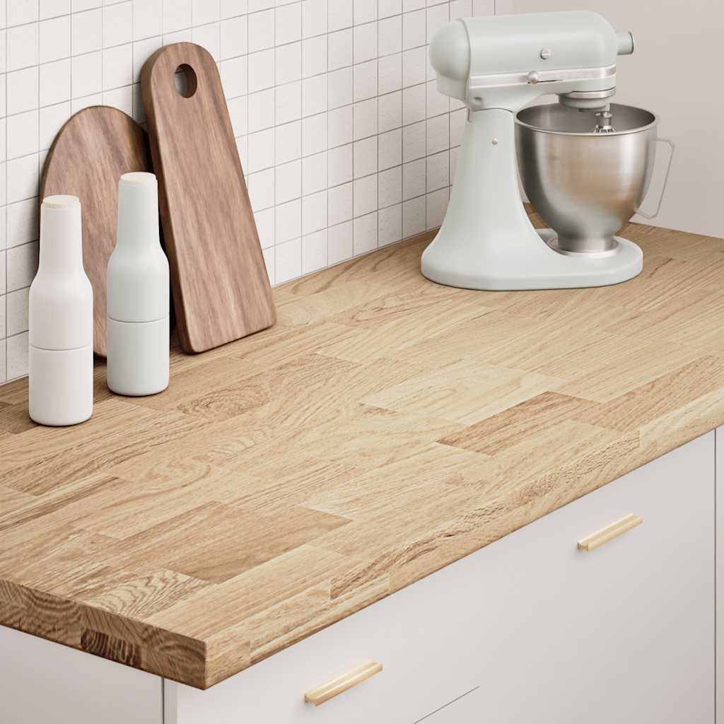 vidaXL Kitchen Worktop 140x63.5x4 cm Solid Wood Oak Rectangular