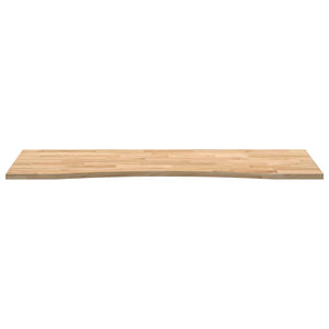 vidaXL Desk Top Untreated 140x50x2.5 cm Solid Wood Oak Rectangular