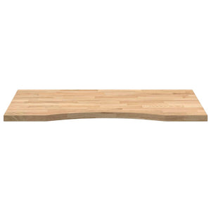 vidaXL Desk Top Untreated 80x60x2.5 cm Solid Wood Oak Rectangular