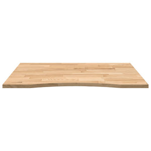 vidaXL Desk Top Untreated 100x80x2.5 cm Solid Wood Oak Rectangular