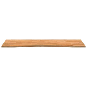 vidaXL Desk Top Light Brown 140x60x2.5 cm Solid Wood Oak Rectangular