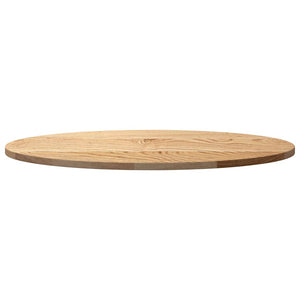 vidaXL Table Top 80x40x2 cm Solid Wood Oak Oval