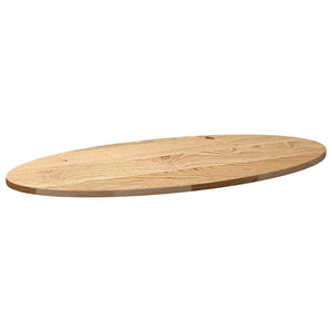 vidaXL Table Top 100x50x2 cm Solid Wood Oak Oval