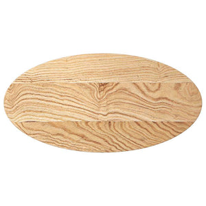 vidaXL Table Top 80x40x4 cm Solid Wood Oak Oval