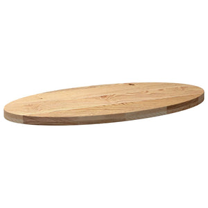 vidaXL Table Top 100x50x4 cm Solid Wood Oak Oval