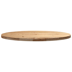 vidaXL Table Top 120x60x4 cm Solid Wood Oak Oval