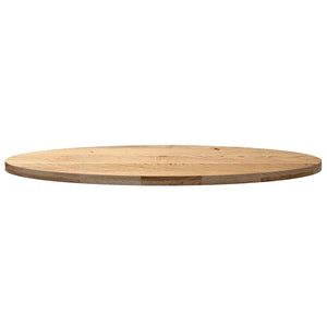 vidaXL Table Top 140x60x4 cm Solid Wood Oak Oval