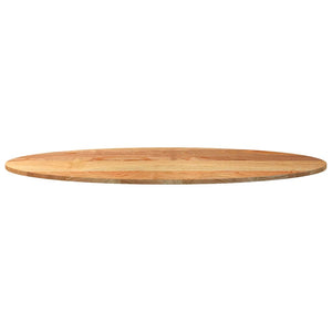 vidaXL Table Top Light Brown 140x60x2 cm Solid Wood Oak Oval