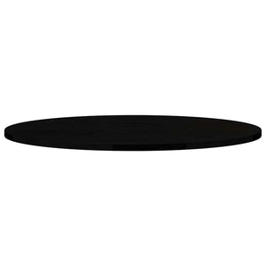 vidaXL Table Top Dark Brown 80x40x2 cm Solid Wood Oak Oval