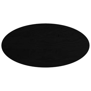 vidaXL Table Top Dark Brown 120x60x2 cm Solid Wood Oak Oval