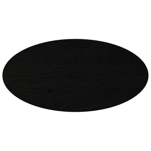 vidaXL Table Top Dark Brown 100x50x4 cm Solid Wood Oak Oval