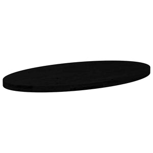 vidaXL Table Top Dark Brown 100x50x4 cm Solid Wood Oak Oval