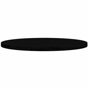 vidaXL Table Top Dark Brown 100x50x4 cm Solid Wood Oak Oval