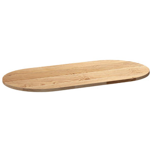 vidaXL Table Top 100x50x2 cm Solid Wood Oak Oval